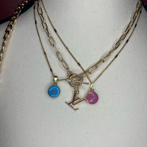 Stamped Louis Vuitton Authentic Upcycled LV charm necklace - Picture 6 of 13